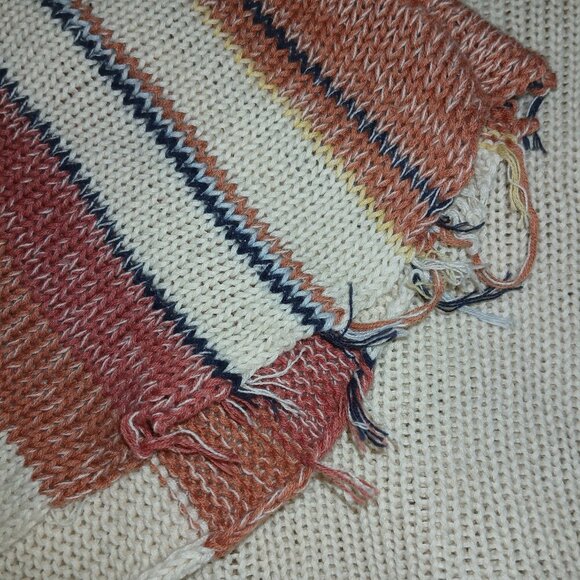 BY TOGETHER COLLECTION SWEATER, DROPPED SHOULDERS, BOHO LOOK, WOMENS SIZE MED - Picture 6 of 6